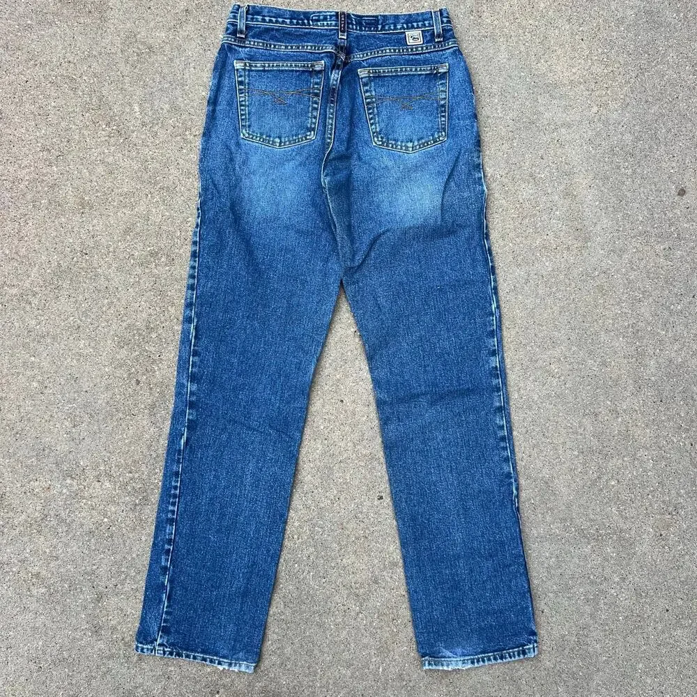 Y2K Cruel Girl 11 Long Low Rise Relaxed Fit Boot Cut Blue Jeans Cowgirl Western